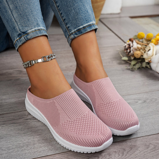 Damen Leichte und atmungsaktive Slipper mit flexiblem Obermaterial EB