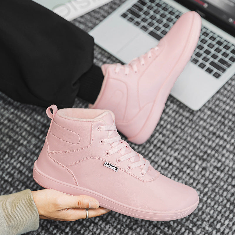 Damen Winterliche High-Top Sneakers mit isolierendem Innenfutter und rutschfester Sohle EB