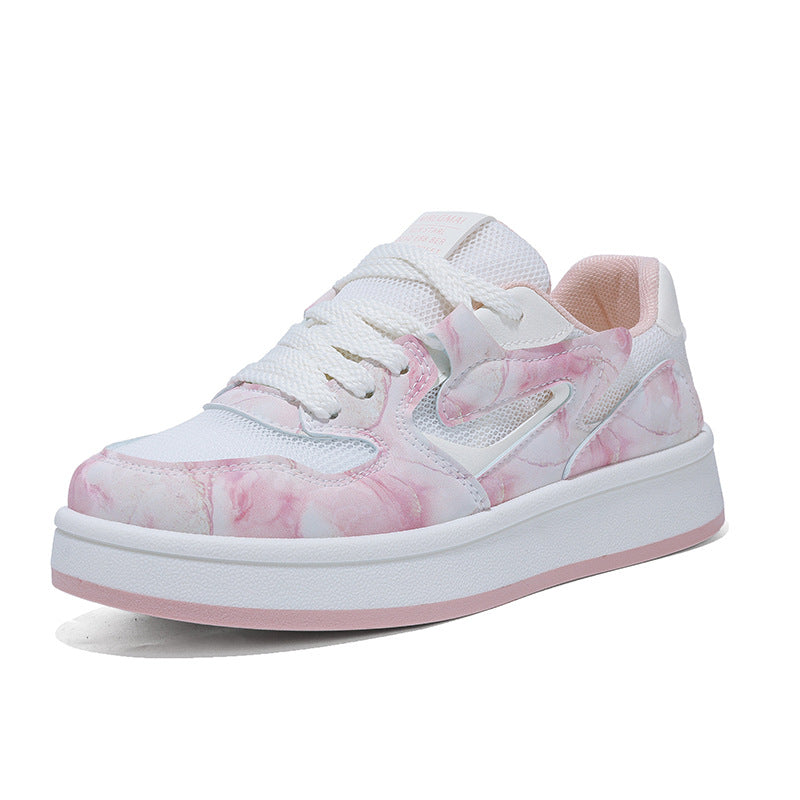Damen Trendige Sneakers mit luftiger Mesh-Oberfläche und elastischem Schnürsystem EB