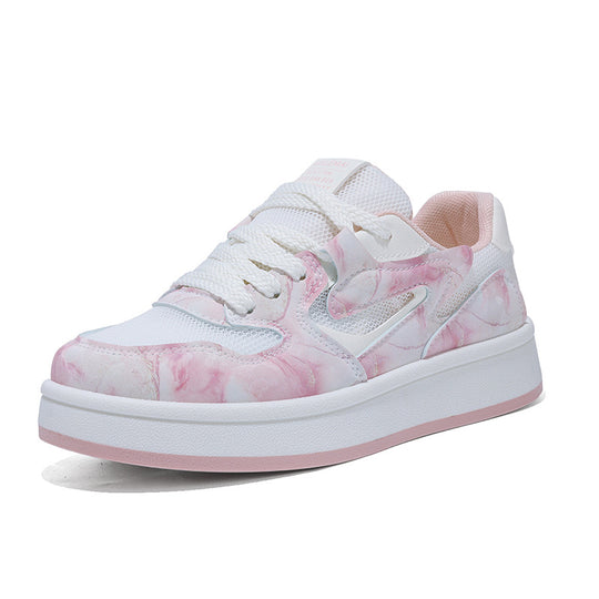 Damen Trendige Sneakers mit luftiger Mesh-Oberfläche und elastischem Schnürsystem EB