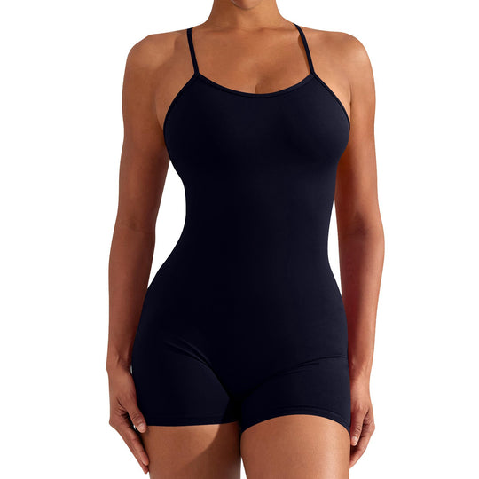 Damen Sportlicher Einteiler für Fitness und Schwimmen EB