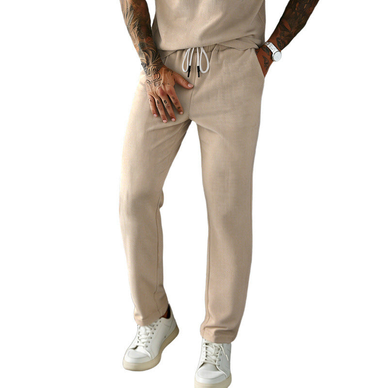 Herren Slim-Fit Jogginghose mit Kordelzug, elastischem Bund und seitlichen Eingrifftaschen EB