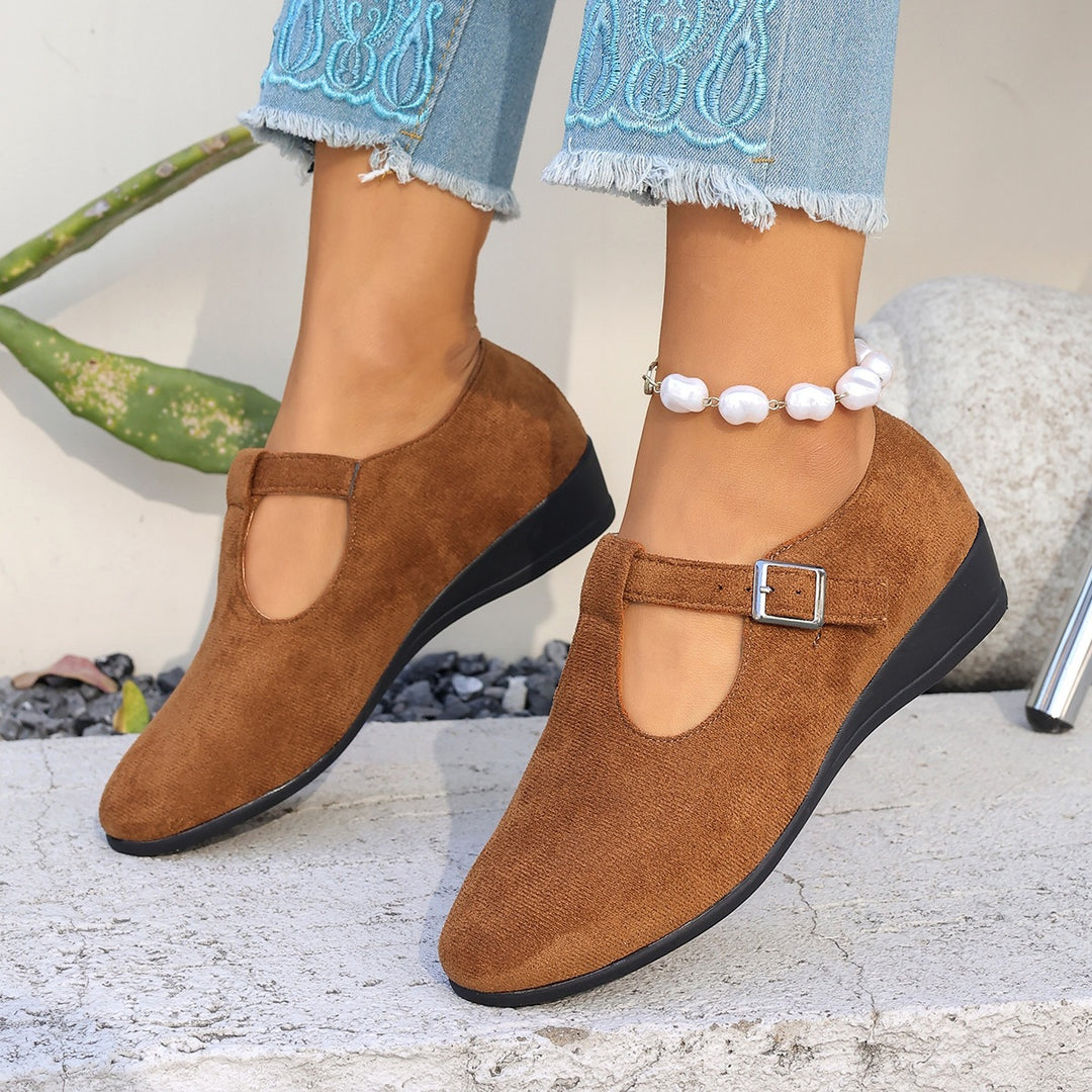 Damen Halbschuhe mit elegantem Riemendesign EB