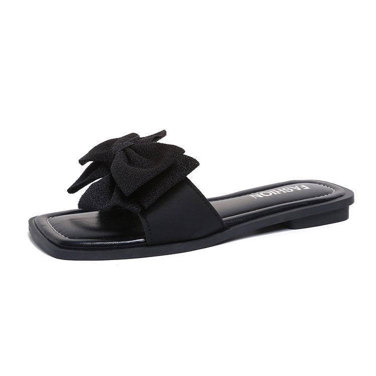 Damen Sandalen mit großen Schleifenakzenten EB