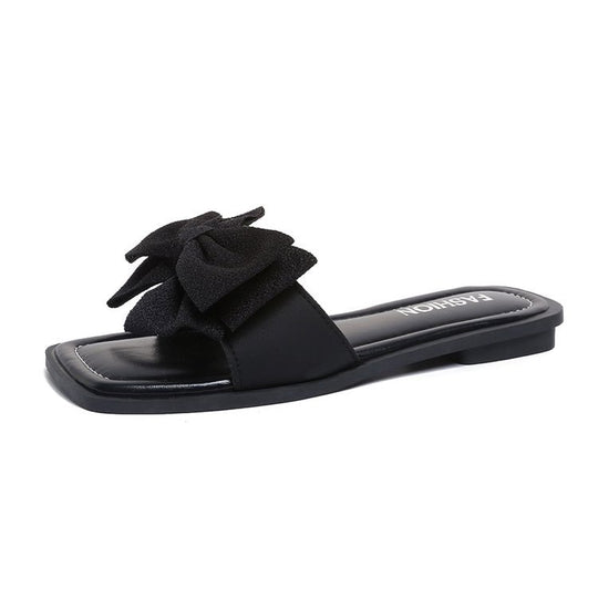 Damen Sandalen mit großen Schleifenakzenten EB