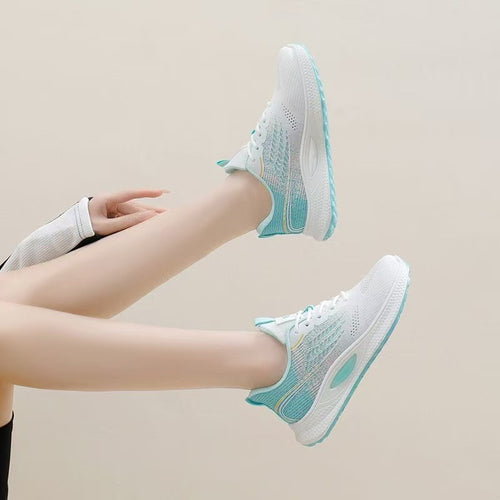 Damen Leichte und atmungsaktive Lauf-Sneaker mit flexibler Sohle EB
