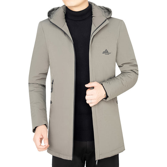 Herren Kapuzenparka mit gesteppter Thermofütterung und winddichter Außenhülle EB