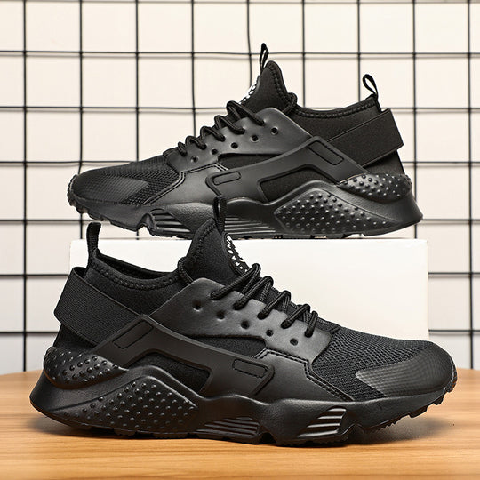 Herren sportlicher Training- und Lifestyle-Sneaker mit elastischem Fersenband, atmungsaktiver Strickkonstruktion und gedämpfter Wellen-EVA-Sohle EB