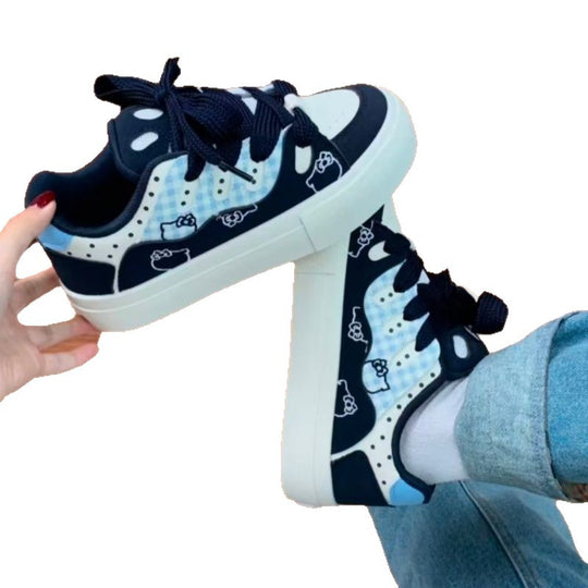 Damen Sportliche Sneaker mit einzigartigem Tiermotiv und bequemer Dämpfung EB