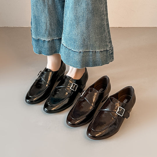Damen elegante Slipper mit modischem Schnallen-Detail EB