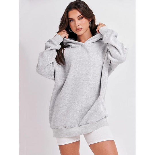 Damen bequeme Kapuzen-Sweatshirt EB