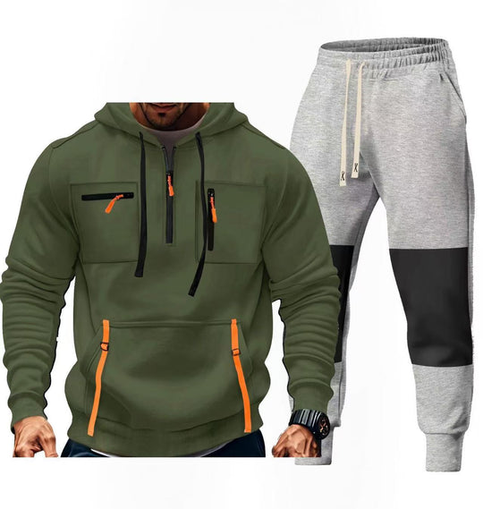 Herren Sportbekleidungsset mit funktionalen Taschen EB