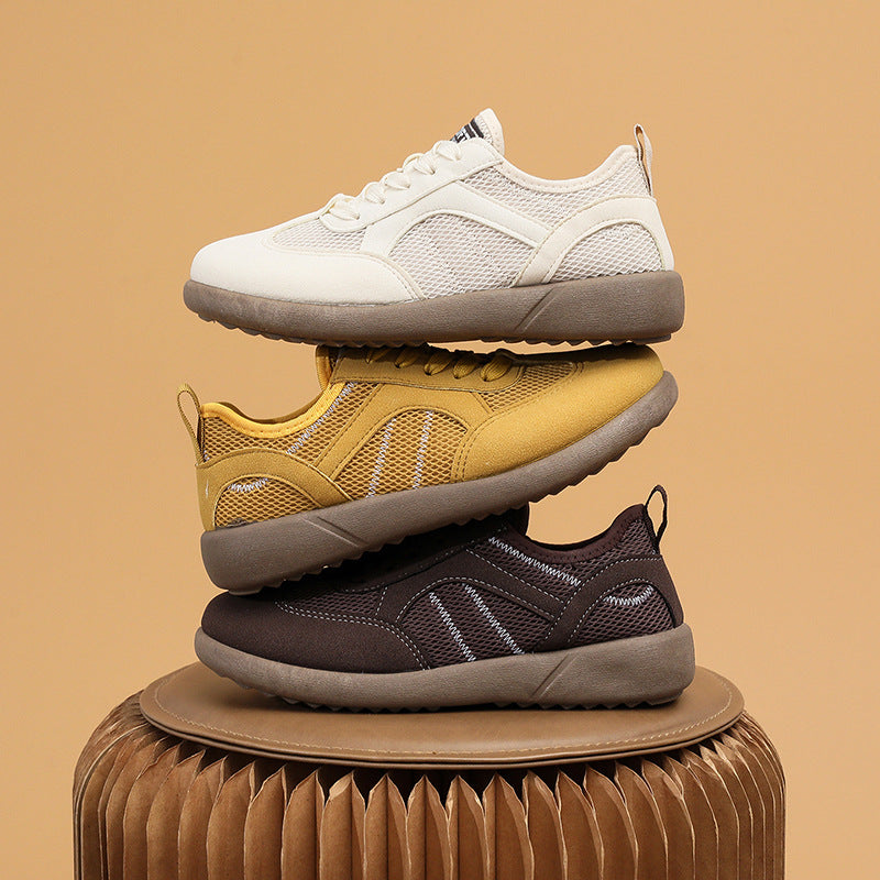 Damen Sportliche Sneakers mit atmungsaktiver Netzoberfläche EB