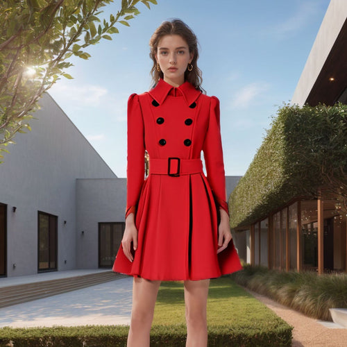 Damen Trenchcoat mit eleganter taillierter Passform EB