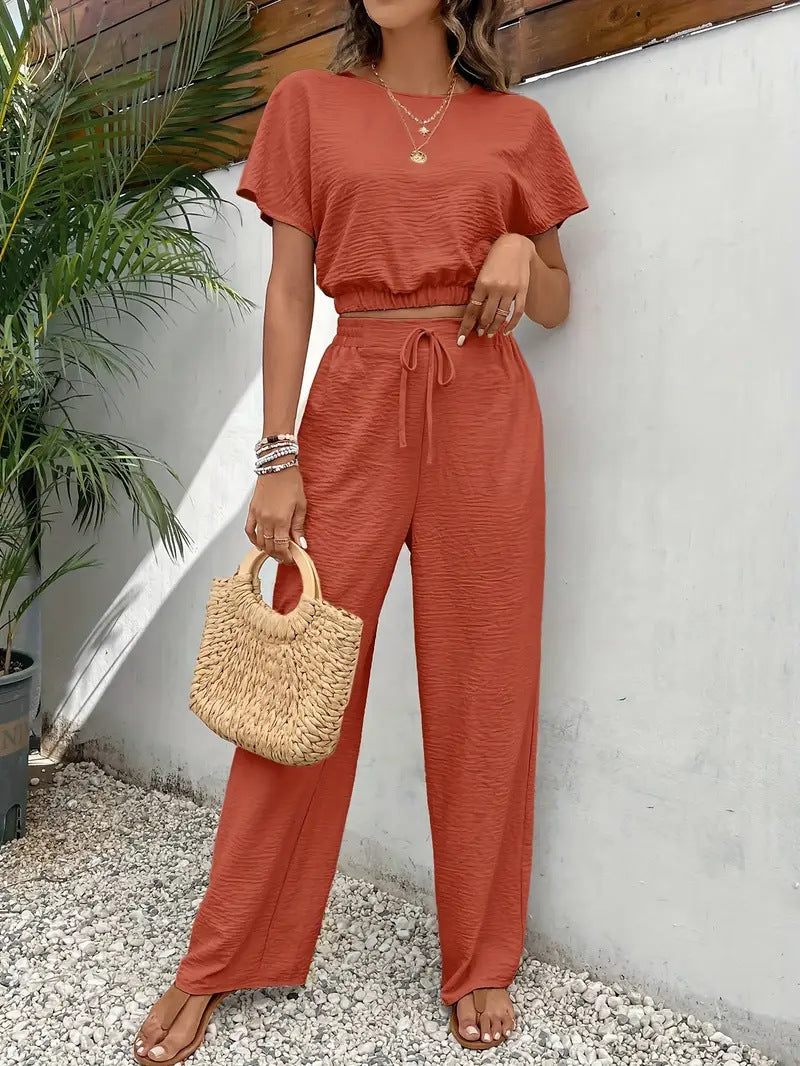 Damen lässiges Two-Piece Lounge-Set EB
