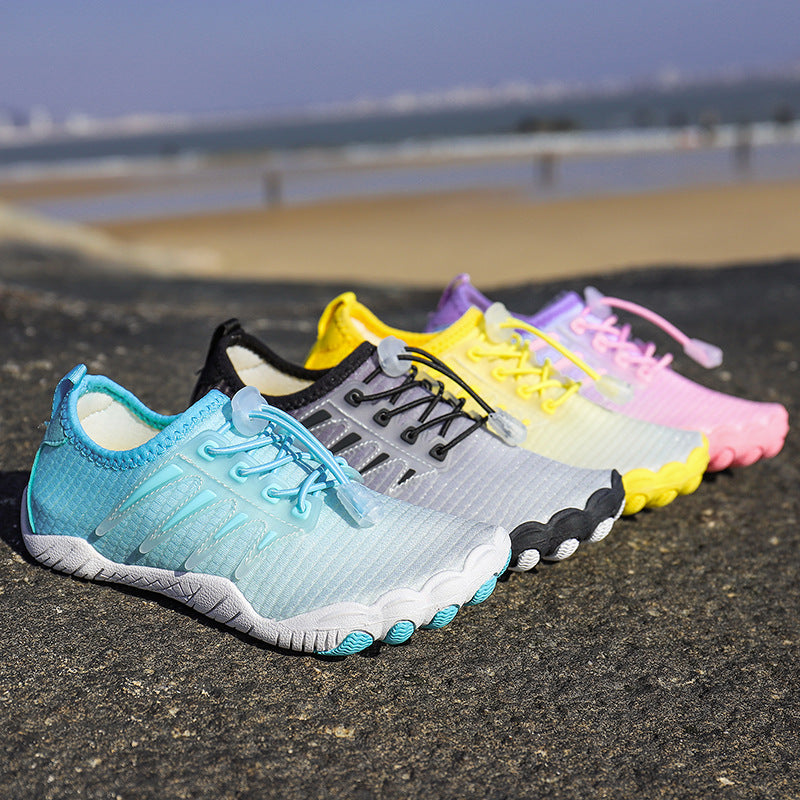 Damen Aqua-Freizeitschuhe mit elastischem Schnürsystem und rutschfester Sohle EB