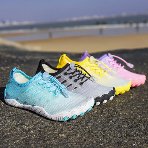 Damen Aqua-Freizeitschuhe mit elastischem Schnürsystem und rutschfester Sohle EB