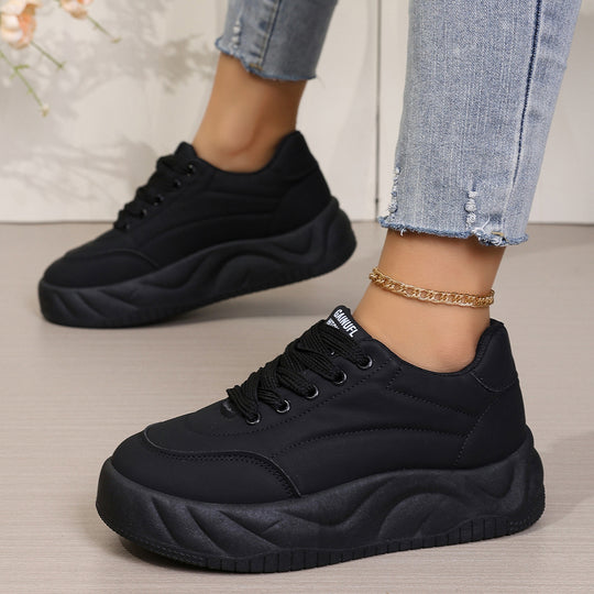 Damen Plattform-Sneaker mit dynamischem Design und bequemer Dämpfung EB
