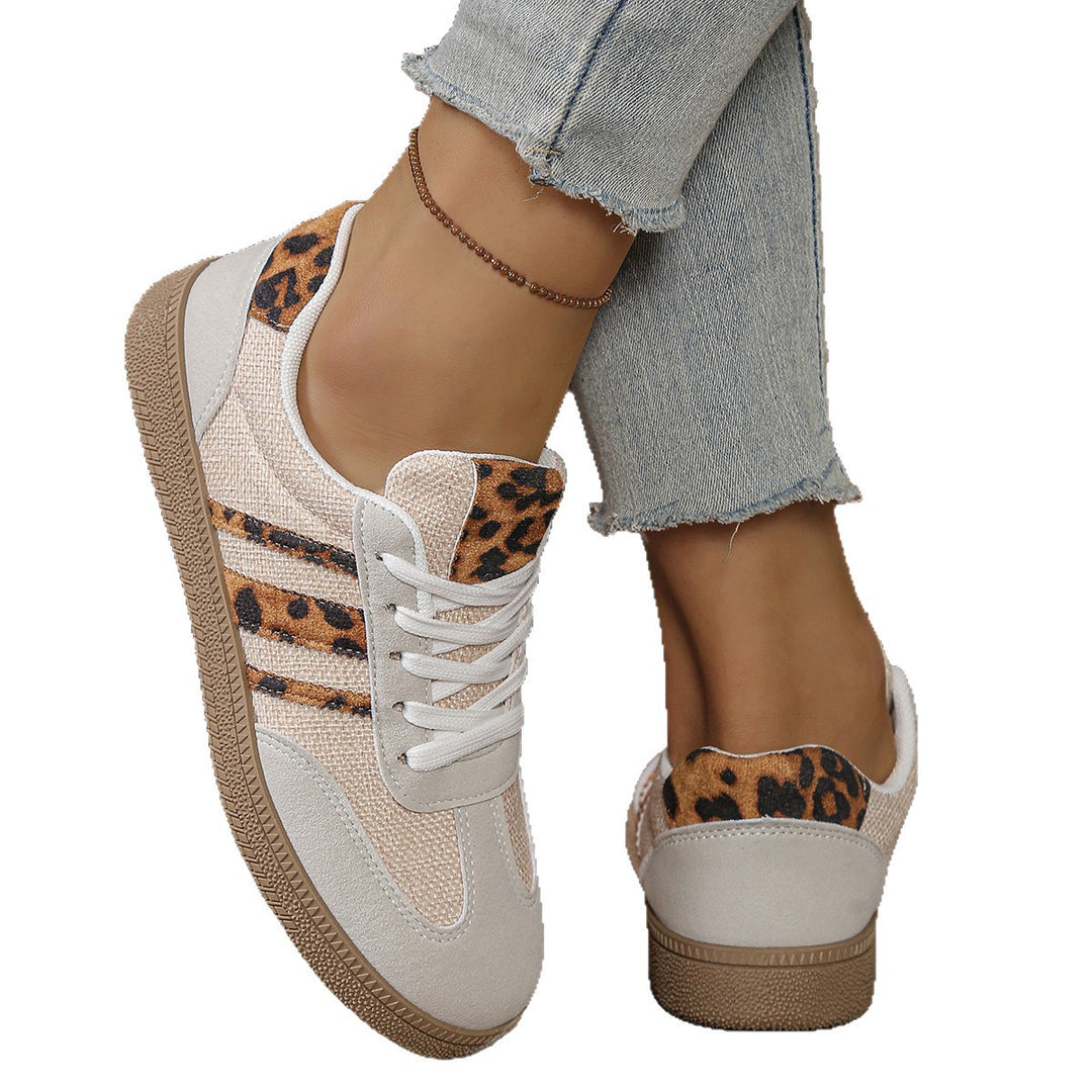 Damen Sneakers im modischen Leo-Design mit komfortabler Sohle EB