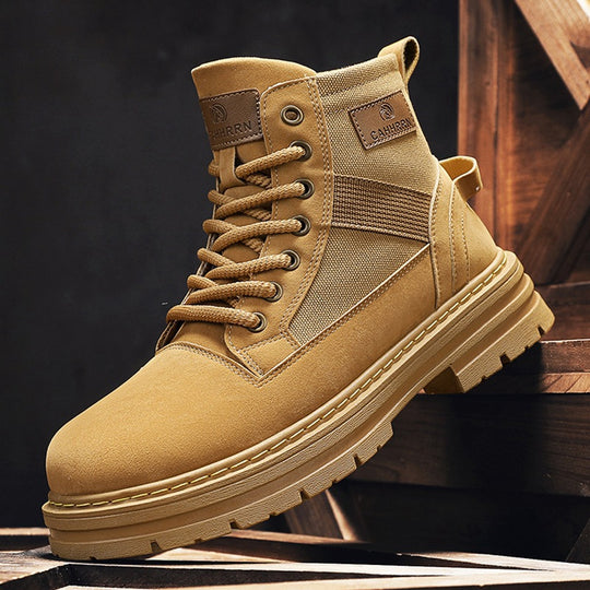Damen robuste High-Top Stiefel mit praktischer Schnellschnürung und verstärktem Profil EB