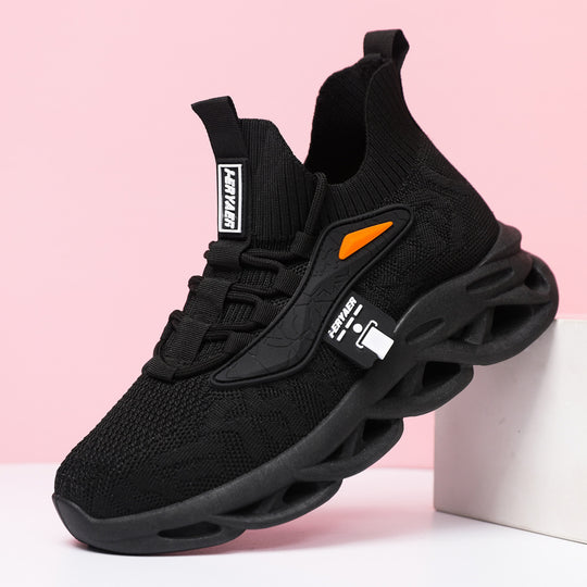 Damen Sportliche Strick-Sneaker mit rutschfester Laufsohle EB