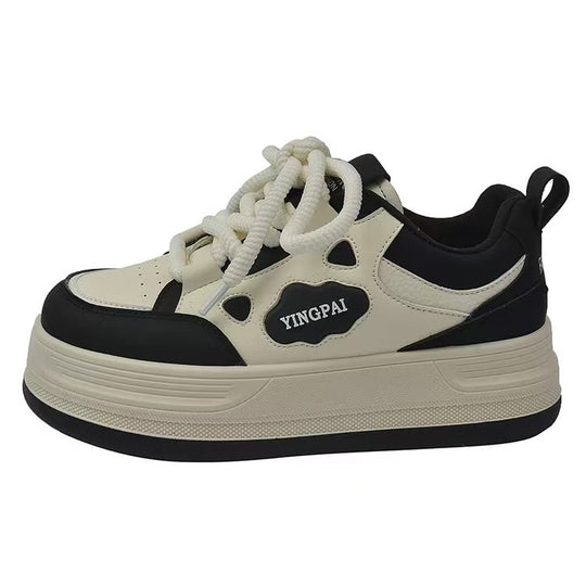 Damen Sportliche Sneaker mit atmungsaktiver Oberflächenstruktur und dämpfendem Profil EB