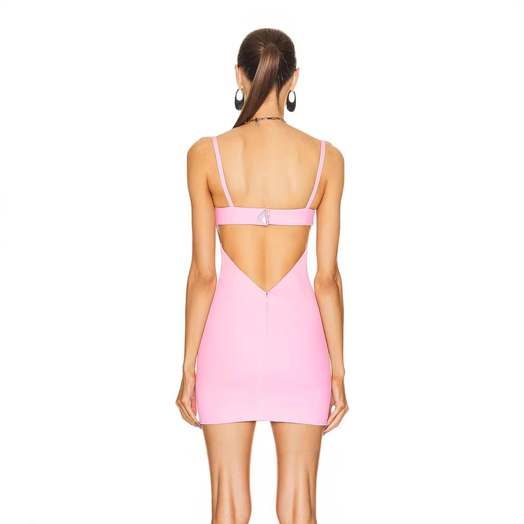 Damen Cocktailkleid mit trägerlosem Design und figurbetontem Schnitt EB