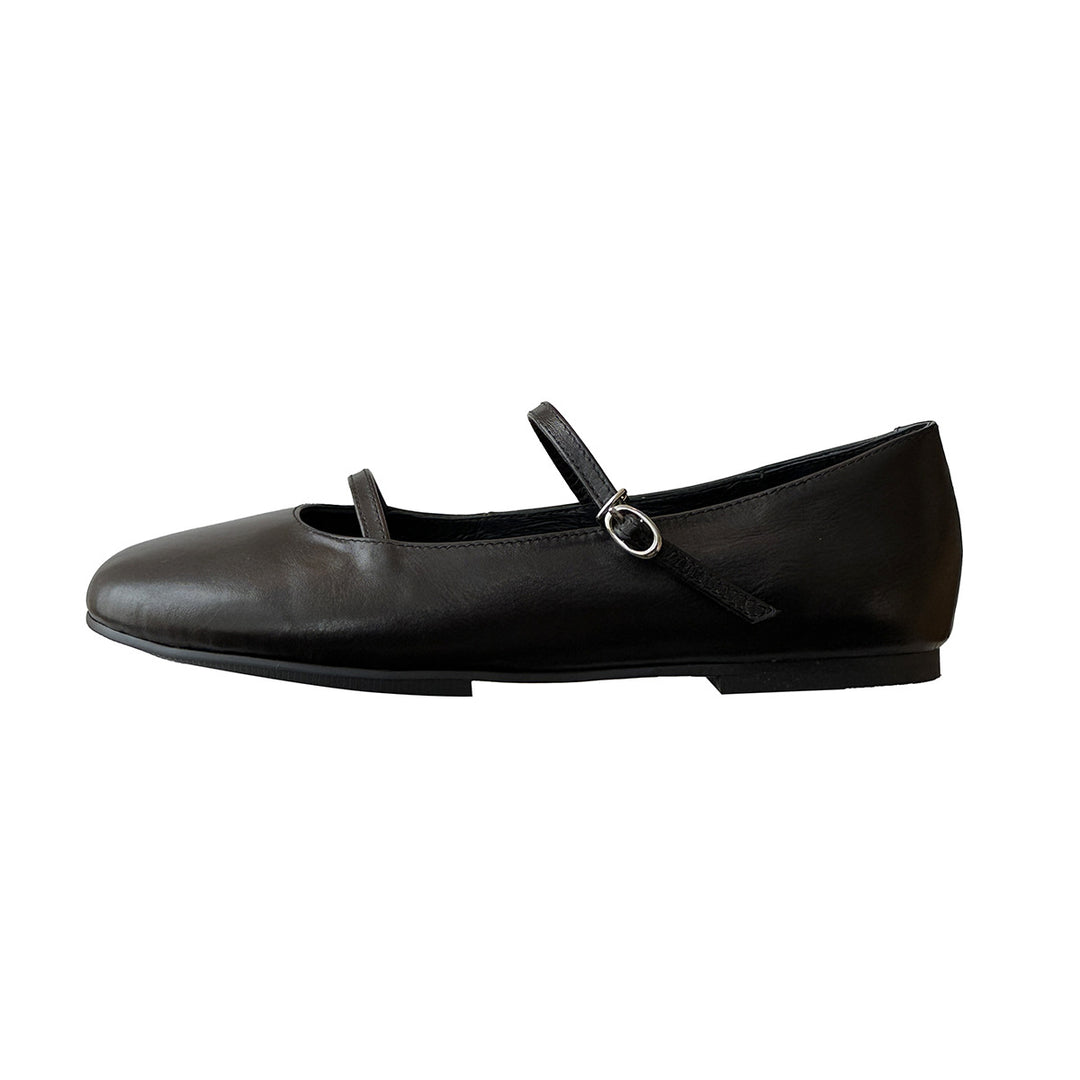Damen Elegante Ballerinas mit modischem Riemchen und schimmerndem Obermaterial EB
