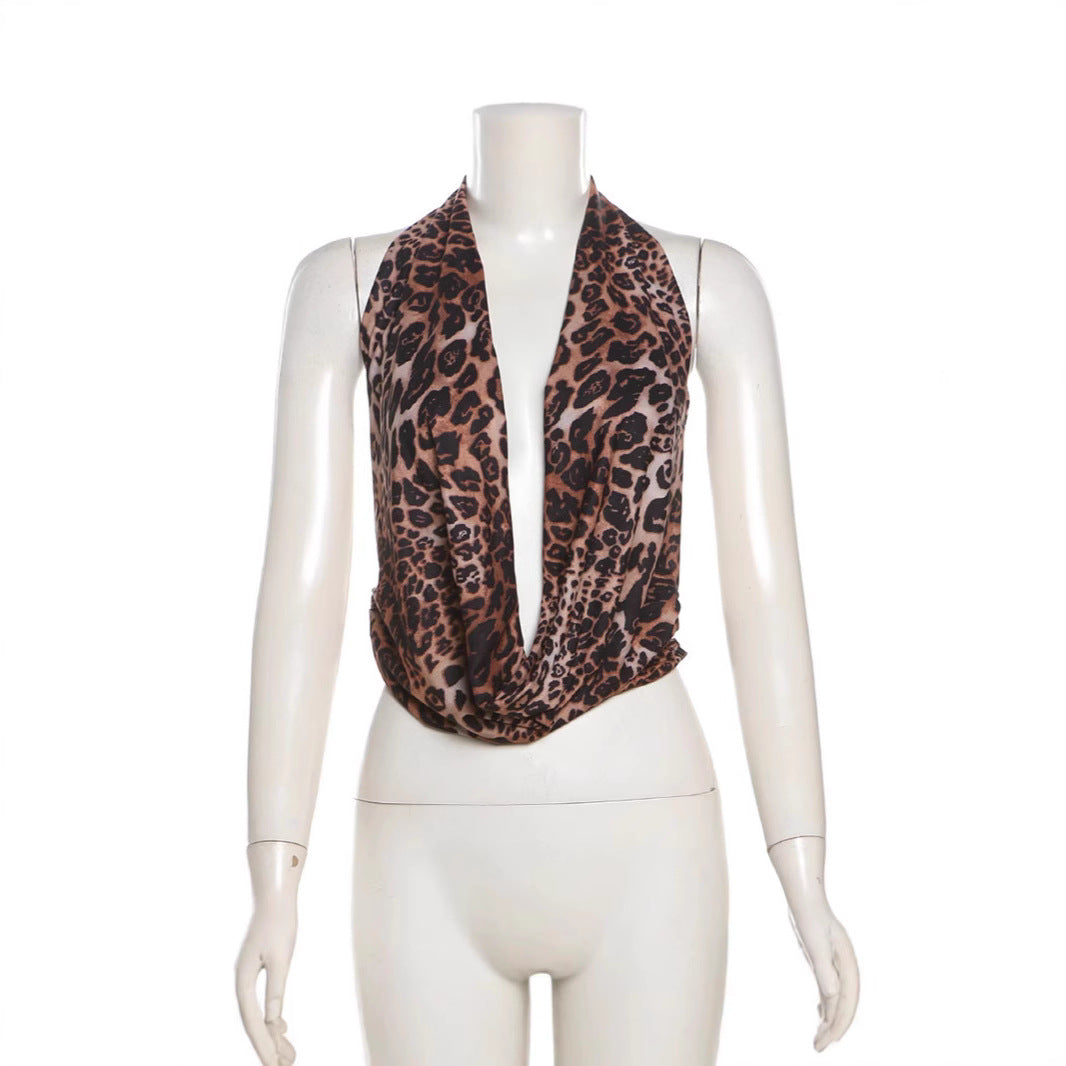 Damen Scarf mit modernem Leopardenmuster EB