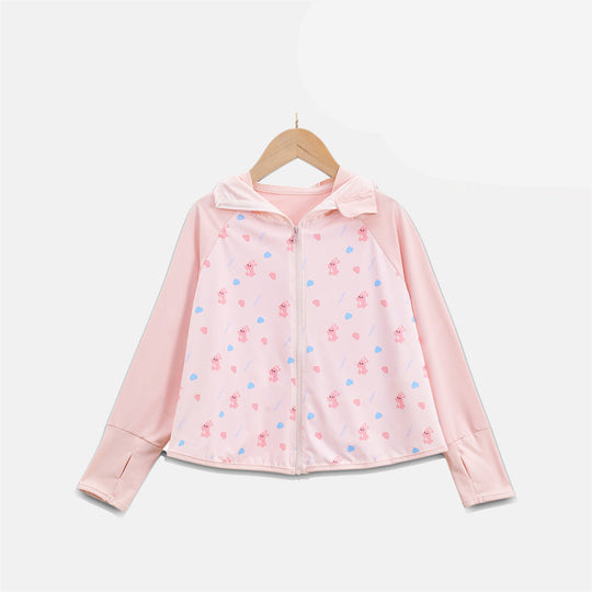 Damen Leichte UV-Schutzjacke mit Kapuze EB