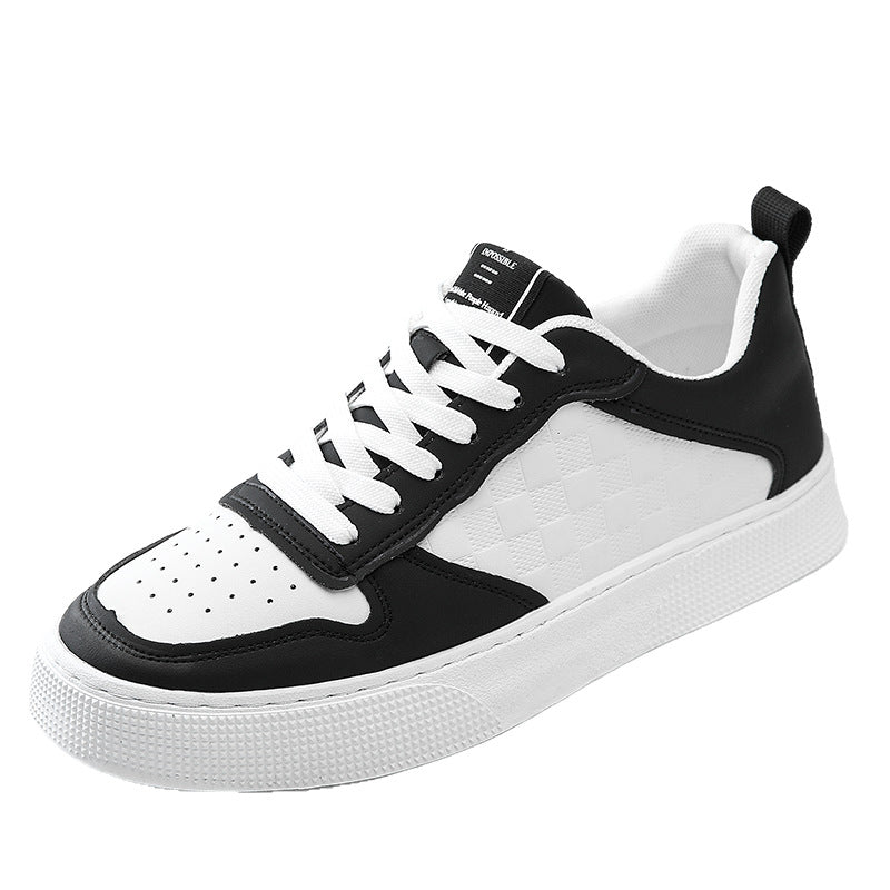 Damen Sportliche Sneaker mit Karomuster und gepolsterter Sohle EB