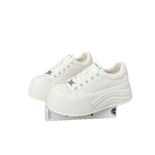 Damen Plattform Sneakers mit elegantem Design und atmungsaktiver Obermaterialstruktur EB