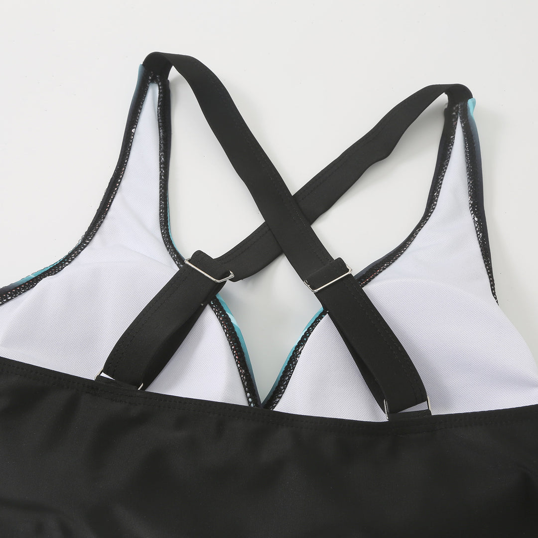 Damen Hochtaillierter Sport-Bikini mit elegantem Rückenschnitt EB