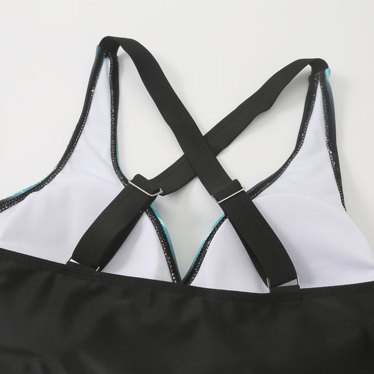 Damen Hochtaillierter Sport-Bikini mit elegantem Rückenschnitt EB