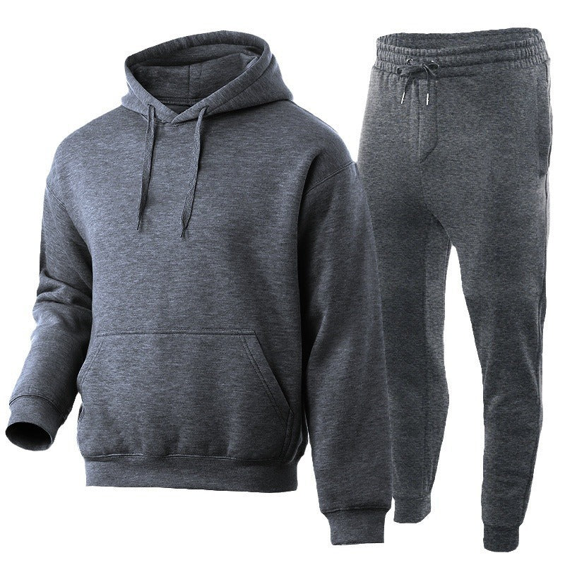 Unisex Premium-Sweatset mit doppelt vernähtem Hoodie, Kängurutasche und ergonomischer Tapered-Jogginghose EB