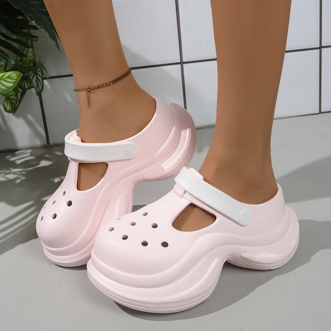 Damen Hochwertige Clogs mit ergonomischem Design und verstellbarem Riemen EB