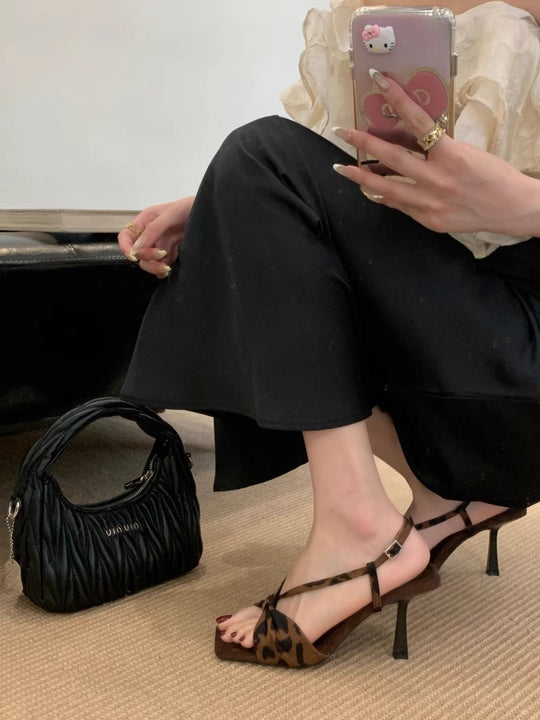 Damen Elegante Slingback-Pumps mit modischem Knoten-Design und schickem Absatz EB