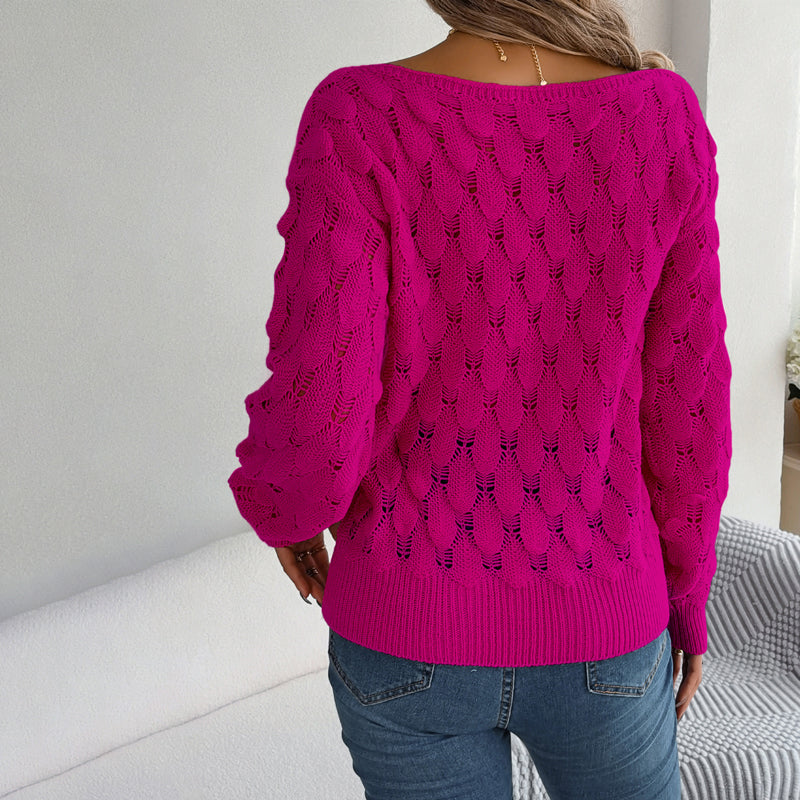 EB | Hohlstrickpullover Mit Feinem Detailmuster