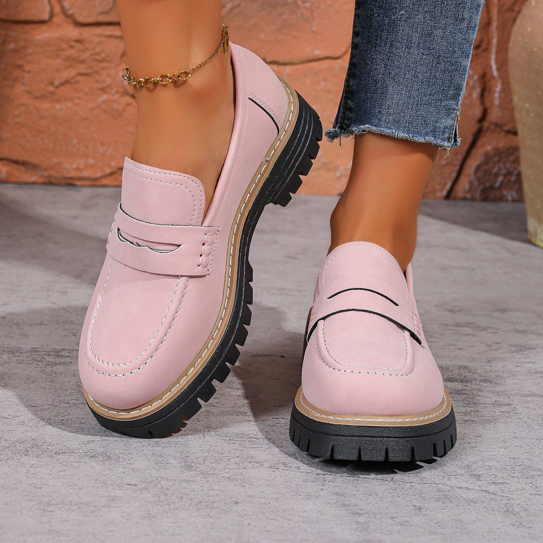Damen Bequeme Mokassins mit trendiger Sohle und modischem Design EB