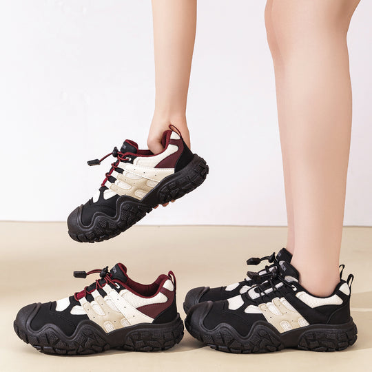 Unisex nan robuster Outdoor-Chunky-Sneaker mit verstärkter Zehenkappe, Schnellzug-Schnürung und griffiger Profilsohle EB