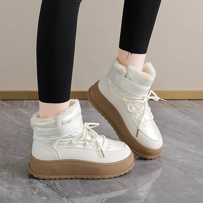 Damen gefütterte High-Top Stiefel EB