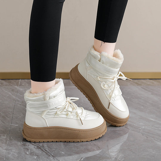 Damen gefütterte High-Top Stiefel EB