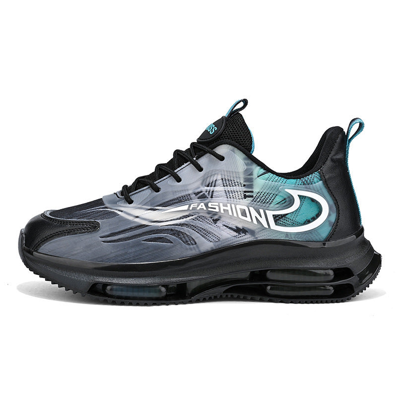 Herren sportlicher Luftkammersneaker mit transparentem TPU-Obermaterial, sichtbarer Luftkapsel und stoßdämpfender Plateausohle EB