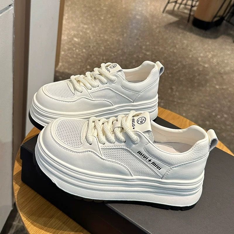 Damen Chunky-Sneaker mit dicker Plattform und atmungsaktivem Obermaterial EB