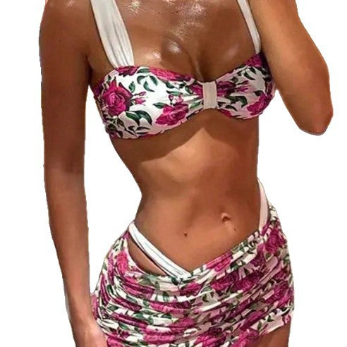 Damen Bikini-Set mit floralem Design EB