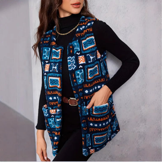 Damen Statement-Weste im Ethno-Design EB