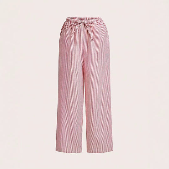 Damen lässige Freizeithose mit Gürtel EB