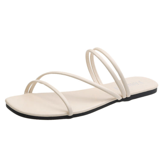Damen trendige Minimalistische Riemchensandalen EB