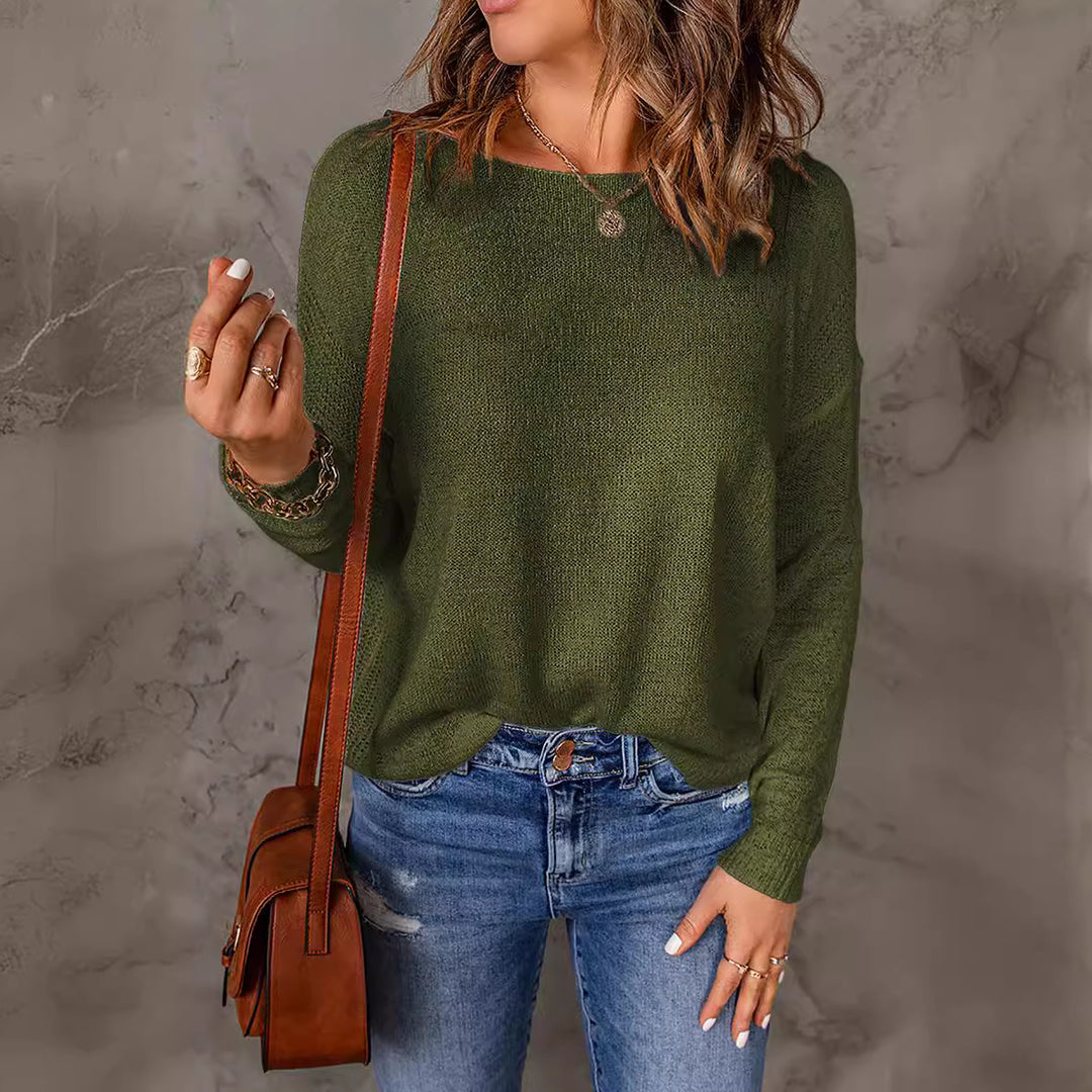 Damen lässiges Strickoberteil EB