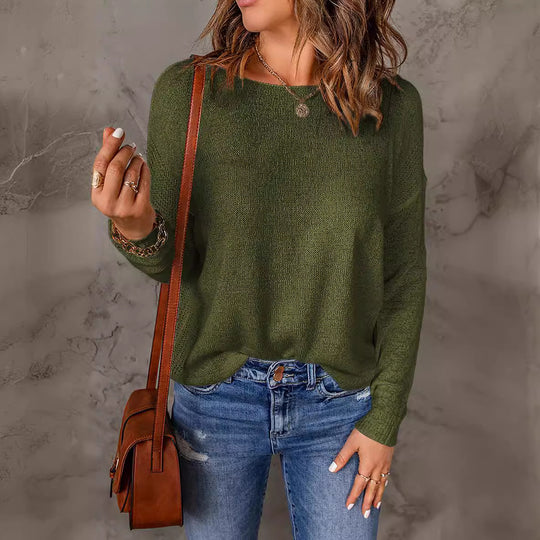 Damen lässiges Strickoberteil EB